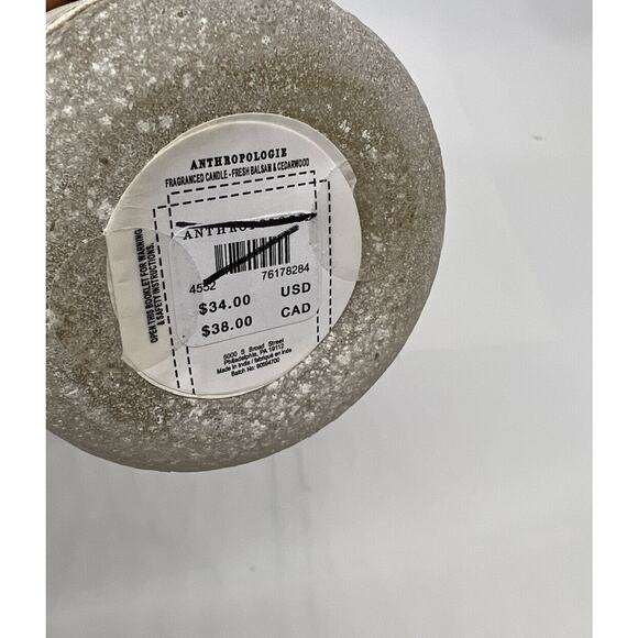 Set of 2 Anthropologie Forest Glass Candle Small Balsam and Cedarwood Holiday - Picture 5 of 5